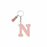 ARFUKA Schlüsselanhänger Buchstabe Kunstleder Alphabet N Auto Schlüsselring Schmuckgeschenk für Damen & Herren, Handtasche-Accessoire