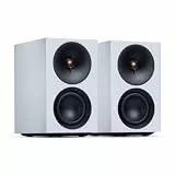 Cambridge Audio L/R S - 100W Kompakte Aktive Stereo Lautsprecher mit aptX HD Bluetooth, USB Audio, Aux & Optisch, Subwoofer Ausgang, Fernbedienung, Raumabstimmung, DynamEQ – Weiß