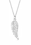 Elli Halskette Damen Flügel Anhänger Engel Symbol Boho Trend in 925 Sterling Silber