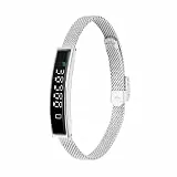 VBESTLIFE Smart Armband, Fitness -Tracker mit Bluetooth 5.3 für Android lOS, Wasserdichtes Gesundheits -Armband mit App Zum Schwimmen mit Dem Laufradfahren (Silver)