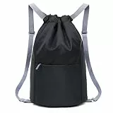 Leichter Unisex-Rucksack mit Kordelzug,Wasserdicht,Oxford-PE,Turnbeutel,Großer Sport-Rucksack,Strapazierfähig für Reisen,Strand,Schule,Reisen,Schwimmen,Urlaub,Klettern,Wandern