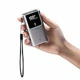 CUKTECH 10 Mini 55W Powerbank Schnellladung, 10000mAh(2S1P) tragbarer Ladegerät USB-C EIN- und Ausgang, kleines Akkupack mit LED-Display kompatibel mit iPhone16 15 14 13 12 Samsung S23, iPad und mehr