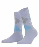 Burlington Damen Socken Queen W So Baumwolle gemustert 1 Paar, Blau Cosmic Sky 6537, 36-41