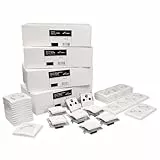 McPower Wand Steckdosen Schalter Set Unterputz I FLAIR | Einfamilienhaus 95-teilig I Steckdosen, Taster, Schalter, Antennendose und Rahmen in weiß, matt