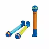 Zoggs Dive Sticks Tauchspielzeug für Kinder (3er-Pack, Blau/Limette/Orange) – Sicheres Wasserspielzeug für Kinder Outdoor zur Wassergewöhnung, Planschbecken & Pool Spielzeug
