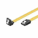 Goobay 95022 S-ATA Datenkabel für HDD, SDD, 6 Gbits SATA L-Typ Stecker auf SATA L-Typ Stecker 90° abgewinkelt, 70cm