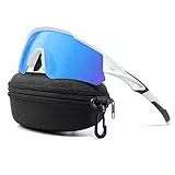 suoso Schnelle brille-Polarisiert-Sportbrille-TR90 Rahmen-MTB-Fahrradbrille für Herren und Damen-Sport Sonnenbrille-UV400 Schutz-Sport für Fahrrad/Ebike/Laufen,51