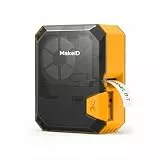 Makeid P31S Tragbarer Etikettendrucker für Schrumpfschlauch, Kabel, 300DPI Thermotransfer, Temperaturbeständig/Staubdicht, Außen und Büro, Kompatibel mit Handy und PC