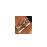 Halora Armband Herren Silber, ArmbäNder füR Herren Edelstahl Armreif MäNner Armband Herrenarmband Silberarmband Schmuck Valentinstag Geschenke für Ihn Silver Bracelet Men Mens Jewellery Geschenke