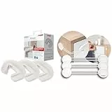 reer Vorteilspack 3x Finger-Klemm-Schutz für Türen, Tür-Stopper, vom schwäbischen Kinder-Sicherheits-Experten, transparent & 72040 Multi-Sicherung 3 Stück Vorteilspack, Kindersicherung