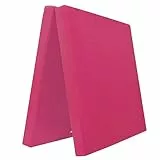 Klappbare Turnmatte – RG 22 kg/m³ – faltbare Matte für Gymnastik, Kinderturnen & Training – weiche Bodenmatte (Pink, 200 x 100 x 6 cm)