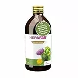 Hepafar Drink – 500 ml für 20 Tage – Mariendistel, Grüner Tee, Mangan, Löwenzahn & Artischocke – 80% Silymarin – Sensilab