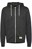 Blend 701628 Herren Sweatjacke Kapuzen-Jacke Zip-Hoodie aus hochwertiger Baumwollmischung Meliert, Größe:L, Farbe:Charcoal (70818)