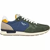 PEPE JEANS Herren Brit Camp M Sneak, Green Olivine Green, 44.5 EU
