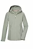 killtec Damen Softshelljacke/Outdoorjacke mit Kapuze KOS 102 WMN SFTSHLL JCKT, helles salbei, 46, 42804-000