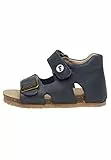 Falcotto BEA-Sandalen aus Leder mit Schnalle und Klettverschluss, Blau ,23 EU