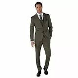 TruClothing.com Herrenanzug 3 Teilig Salbei Grün Tailored Fit Sommer Hochzeit - Salbei 52