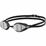 Arena Airspeed Mirror Anti Beschlag Unisex Wettkampf Schwimmbrille für Erwachsene, Schwimmbrille mit Breiten Gläsern, UV-Schutz, 3 Austauschbaren Nasenstegen, Air-Seals Dichtungen