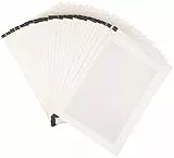 Amazon Basics Schmiermittelblätter für Aktenvernichter Mikroschnitt, 24er-Pack, Weiß