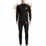 GarBull Thermounterwäsche Herren, Funktionsunterwäsche Skiunterwäsche Winter Thermowäsche Set Funktionsunterwäsche Warm Weich Funktionswäsche atmungsaktiv