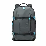 Rollei Fotoliner Ocean Pro: Großer Kamerarucksack in Schwarz aus 49 recycleten PET-Flaschen, Handgepäck-geeignet, inkl. Laptop-Fach, versetzbare Trennwände