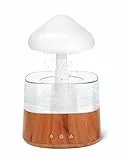 RUIZHI Rain Cloud Humidifier - 450ml Luftbefeuchter, Stimmungslicht Aroma Diffuser 30dB, 3 Modi Regen Pilz Lampe Befeuchtung für Kinderzimmer, Schlafzimmer, Zuhause, Büro