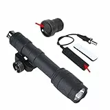 M600 M600C Tactical Taschenlampe 600 Lumen helles Licht mit Druckschalter und Metallschwanzkappe, die mit Scout -Leuchten für die Jagd im Freien kompatibel ist(M600C Set nologo)