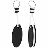 LIOOBO 2 Paket Eva schwimmende schlüsselring Wasser schwimmende schlüsselanhänger für kajak kanu Marine nautisch bootfahren Schwimmen Strand Outdoor-Sport schwarz