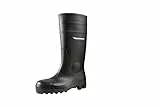 DUNLOP Dee Calf Gummistiefel – Halbhohe Regenstiefel für Damen & Herren – Wasserdicht, Leicht, Komfortabel – Schwarz – Größe 45 EU