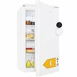 Bomann® Kühlschrank ohne Gefrierfach | 87L | energieeffizient, leise & kompakt | 0°C - 8°C, stufenlos regelbar | 3 Ablagen & Gemüsefach | Türanschlag wechselbar | Standardkühlschrank | VS 7255 weiß