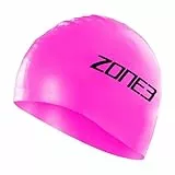 ZONE3 Schwimmen Badekappe, Hi-Vis Pink, One Size