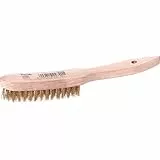 Kwb Messing-Drahtbürste mit Holzgriff, Hochwertige Bürste für Schonende Reinigung, Länge 275 Mm, Messing, Draht, 1 Stück