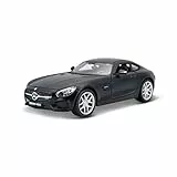Maisto Mercedes AMG GT: Originalgetreues Modellauto mit Türen und Motorhaube zum Öffnen,Maßstab 1:24, Fertigmodell, 19 cm, schwarz (531134M)