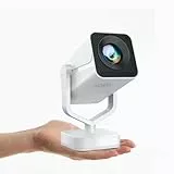 Portable Mini Beamer - Full HD 1080P Unterstützt | Auto Trapezkorrektur | 270° Drehung Tragbarer Heimkino Projektor Bluetooth WiFi6 AKATUO Smart Videoprojektor für Phone/TV Stick/Outdoor