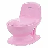 Nuby - My Real Potty - Kinder Töpfchen mit Spülgeräusch - Toilettentrainer für Kinder - mit echtem Sound und Batterien sind im Lieferumfang enthalten - Rosa - 18+ Monate