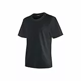 Maier Sports Walter, Herren T-Shirt, Funktionsshirt mit Rundhals für Wandern und Freizeit, dryprotec Technologie, Atmungsaktiv, NFC-Chip für einfaches Recycling, Schwarz, XL