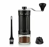 OrkeyDolk® Externer, verstellbarer manueller Kaffeemühle mit hochpräzisem, zeitgemäßem Kegelmahlwerk aus Keramik, 40-stufige Einstellung, geeignet für Aeropress, Pour Over und Moka-Kannen.