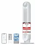 Dreo Smart 20dB Leiser Turmventilator, 10 m Wurfweite 4 Geschwindigstufen 4 Modi 8 Std. Timer 90° oszillierende Ventilator mit Kühlung WLAN & Fernbedienung für Schlafzimmer, Nomad OneS, Weiß