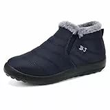 Deedlite Fußfit Winterstiefel Damen Herren - Wasserdichte Winterstiefel mit Gel-Einlegesohle, Gefüttert & Rutschfest - Bequeme