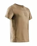 X-Bionic Herren X-Ential Kurzarmshirt – Temperaturregulierung, leicht & atmungsaktiv – Bequeme Passform für Sport, Outdoor & Freizeit - Sand, XL