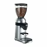 GRAEF CM 800 - Elektrische Kaffeemühle, Aluminiumgehäuse, Bohnenbehälter 350g, Edelstahl-Kegelmahlwerk, 40 Mahlgrade, Kaffeemühle Siebträger, Antistatik-Einsatz, Aluminium-Schaufelrad, 128 W, Silber