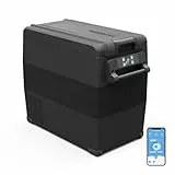 Alpicool NCF55 50L Kompressor Kühlbox 12V tragbarer Mini-Kühlschrank elektrische Gefrierbox klein Gefrierschrank für Auto camping, Lkw, Boot, -20℃ bis 20℃(Schwarz)