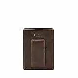 Fossil Portemonnaie für Herren Derrick, Leder Kartenetui braun L 7 cm x B 1 cm x H 9,5 cm ML3812201
