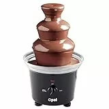 Opal-Schokoladenbrunnen, Edelstahl-Brunnen-Set, elektrische 3-Tier -Maschine mit heißem Schmelztiegel-Boden, 500ML,heiße und flüssige Schokolade für Brunch, Partys, Weihnachten, Silvester (OCF17)