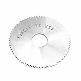 Utoolmart Kreissägeblatt, 63 mm x 16 mm x 0,6 mm, Hochgeschwindigkeitsstahl, Schlitzsäge, 72 Zähne, zum Schneiden von Schlitzen, Stahl, Kupfer, Metall, Kunststoff, Holz