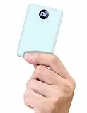 Power Bank, 22.5W Mini PowerBank 15000mAh (USB-C EIN- & Ausgang), PD 3.0 QC 3.0 Externer Handyakku mit LED Display, Kompatibel mit iPhone 17 16 15 14 13 12 Pro Max und mehr, Blau