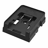 ANSMANN Adapterplatte für Milwaukee und DeWalt, Akku, USB Adapter für Ansmann Baustrahler, Ladegerät, Milwaukee, DeWalt, 18V Akku, Werkstatt, Kfz, Schwarz
