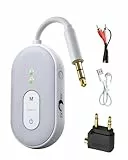 RUIZHI 2 in 1 Bluetooth 5.3 Adapter mit Dual-AUX-Wandler, Bluetooth Sender Klinke für TV, PC, Stereoanlage, Auto, Kopfhörer, Projektoren