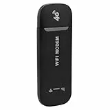 Zunate 4G LTE USB Hotspot, WLAN-Modem, Hochgeschwindigkeits-USB-Netzwerkadapter mit SIM-Kartensteckplatz, Tragbares Plug-and-Play-WLAN für Laptop-Desktop-PC-Computer (Black)