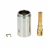 tecuro 40 mm Verlängerungsset für UP-Ventile DN15 - Messing verchromt